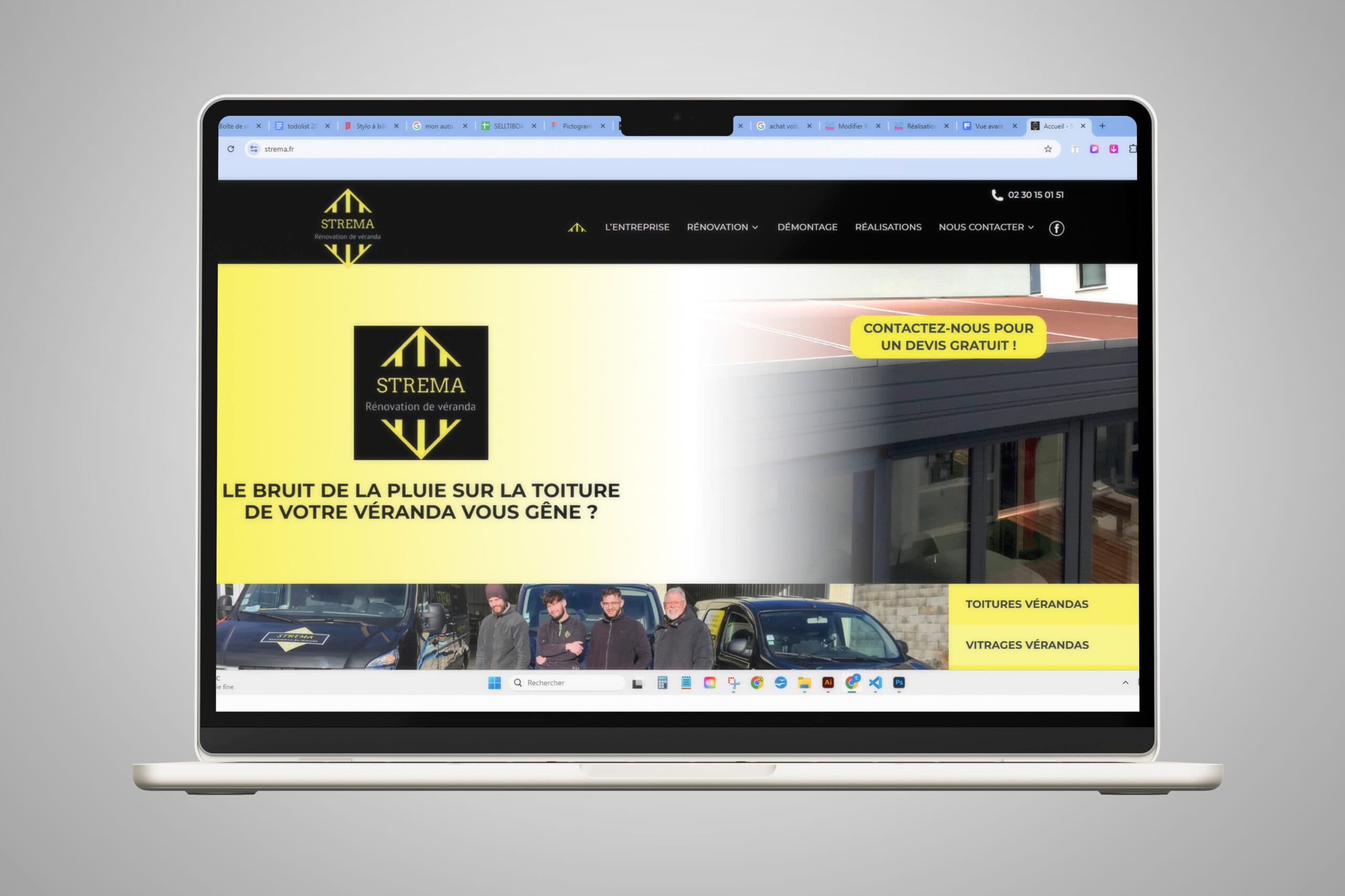 Réalisation web Strema